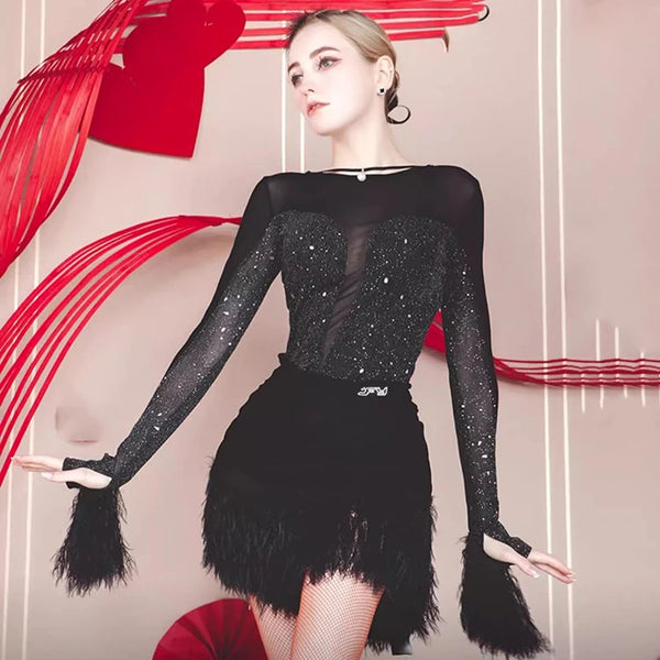 EraPosh SwayLuxe Long Sleeve Salsa Gown
