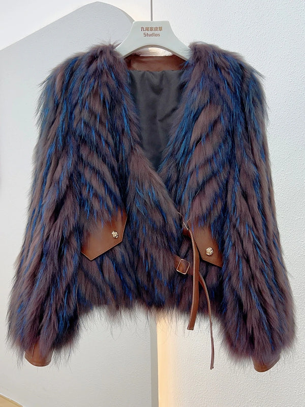 EraPosh Frostline Stitched Fur Jacket