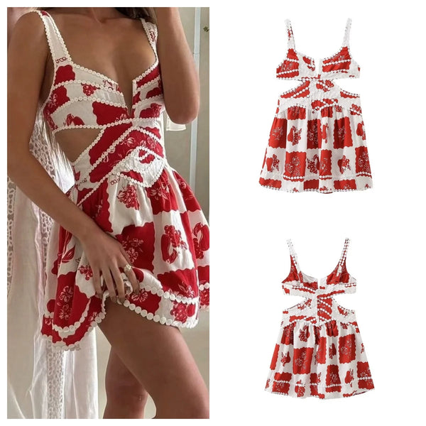 EraPosh Vintage-Inspired Suspender Dress