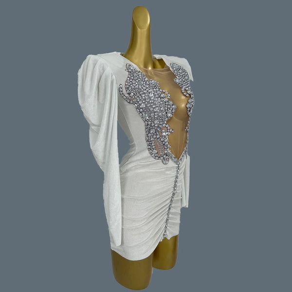 EraPosh FrostBeam Luxe Party Dress