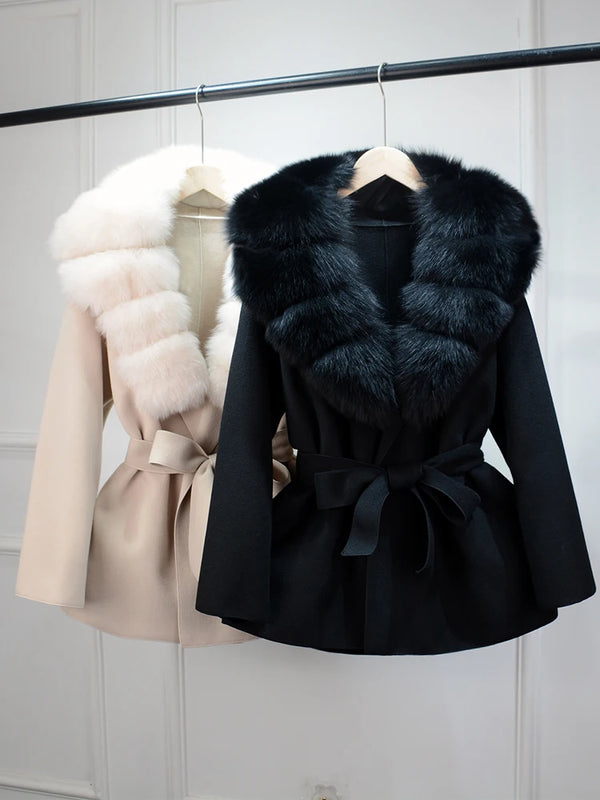 EraPosh FrostCharm Cashmere Fox Coat