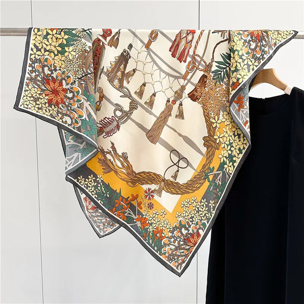 EraPosh SatinMuse Classic Silk Shawl