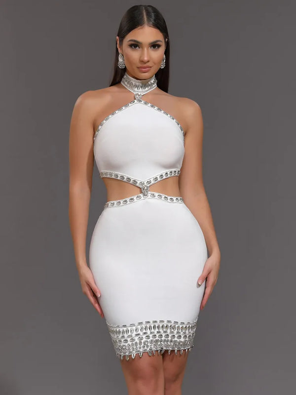 EraPosh GlimmerRush Knitted Luxe Dress