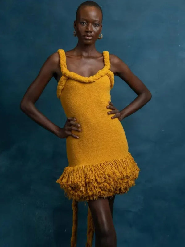 EraPosh PurrMuse Backless Fluff Dress