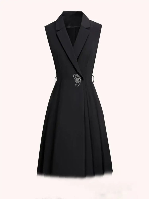 EraPosh SeoulLine Tailored Vest Dress