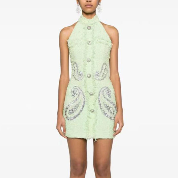 EraPosh Stardust Halo Crystal Flame Dress