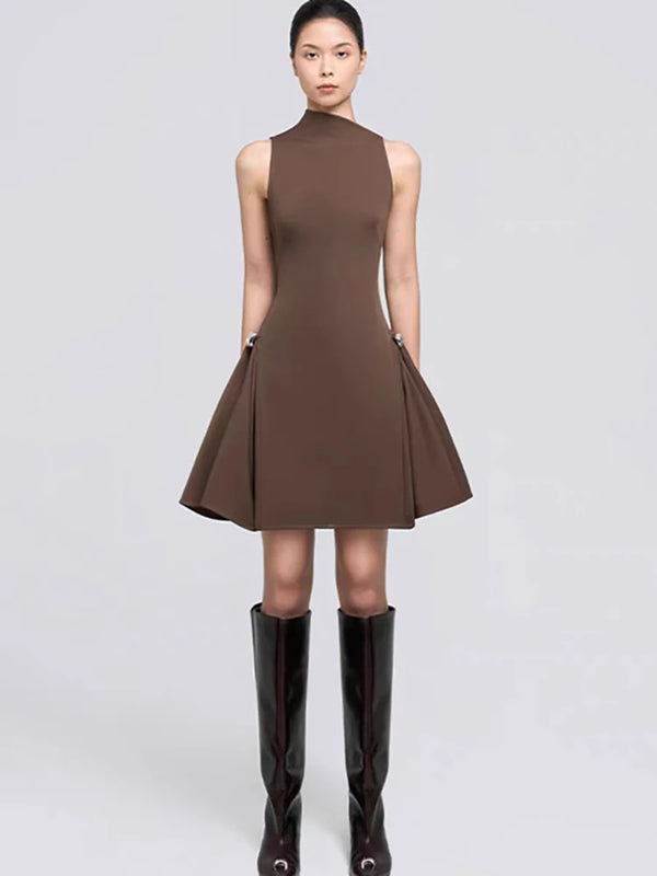 EraPosh Mocha Muse Delicate Dress