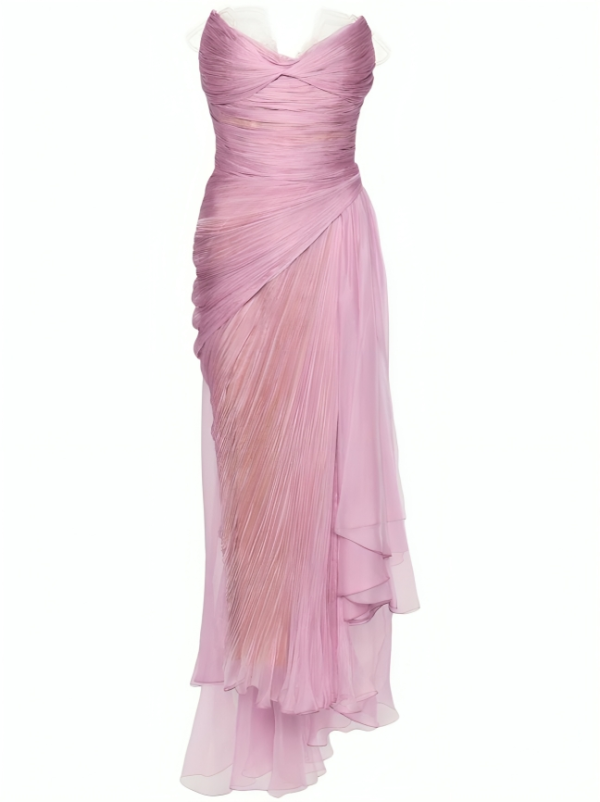 EraPosh Glamour Unveiled Pleated Mermaid Dress - Image 2