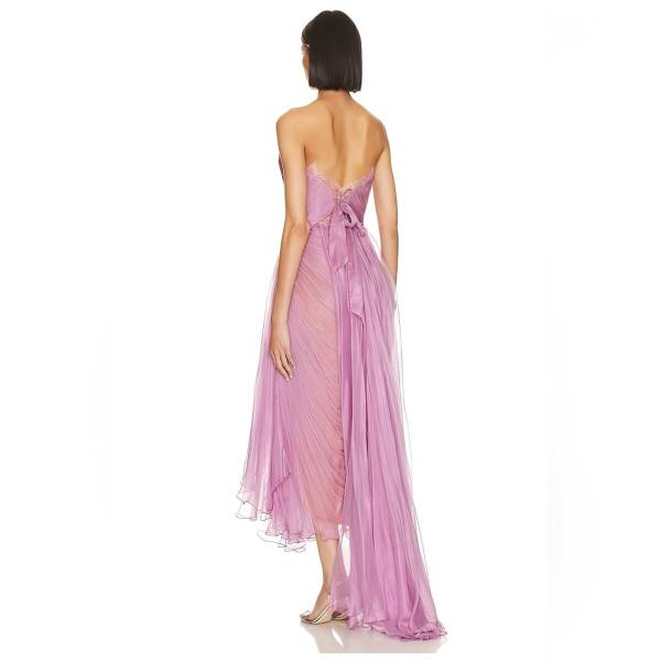 EraPosh Glamour Unveiled Pleated Mermaid Dress - Image 5